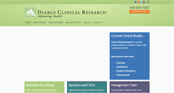 Desktop Screenshot of diabloclinical.com